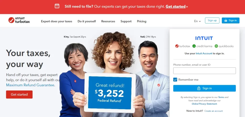 TurboTax - Best tax software for travel nurses