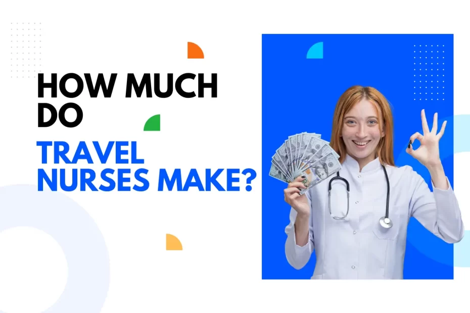 A nurse holding a stack of dollar bills, illustrating the question 'How Much Do Travel Nurses Make?