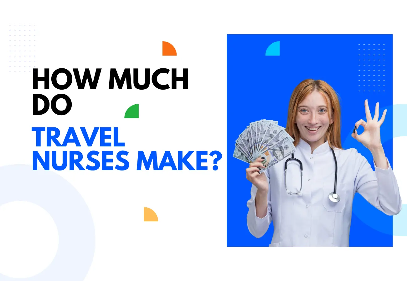 A nurse holding a stack of dollar bills, illustrating the question 'How Much Do Travel Nurses Make?