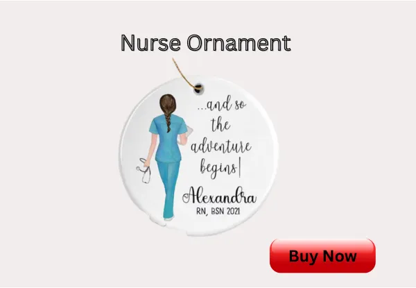 Nurse Ornament - christmas gift for nurses