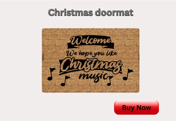 Styled Christmas Door Mat - christmas gift for nurses