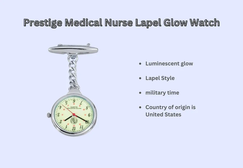 Prestige Medical Glow-face/Lanyard Watch - one of the best watches for nurses