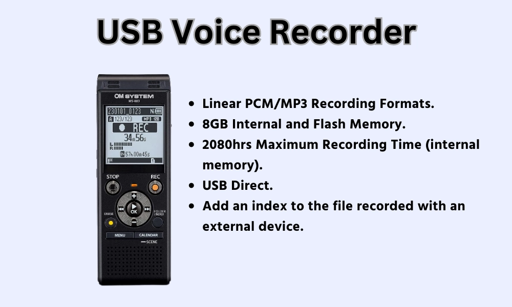 USB Voice Recorder - one of the best Gadgets for nurses