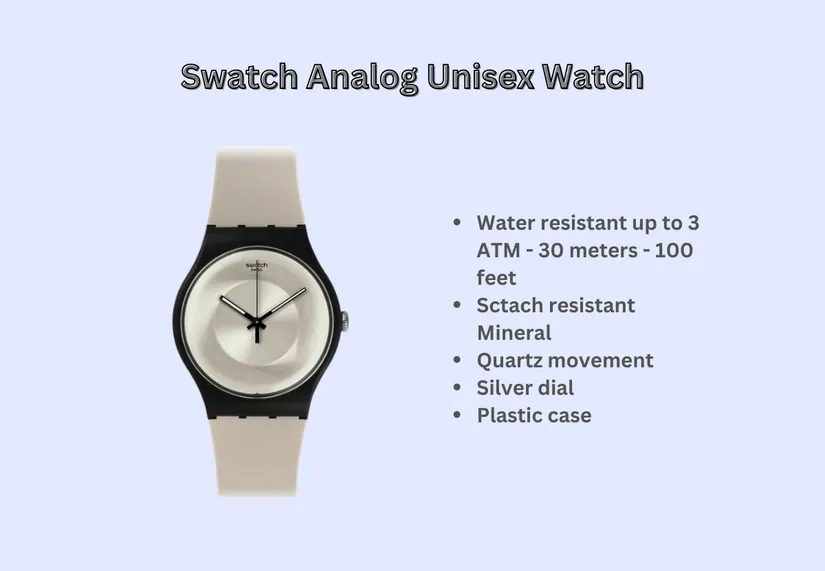 Swatch Analog Unisex Watch - one of the best analog watches for nurses