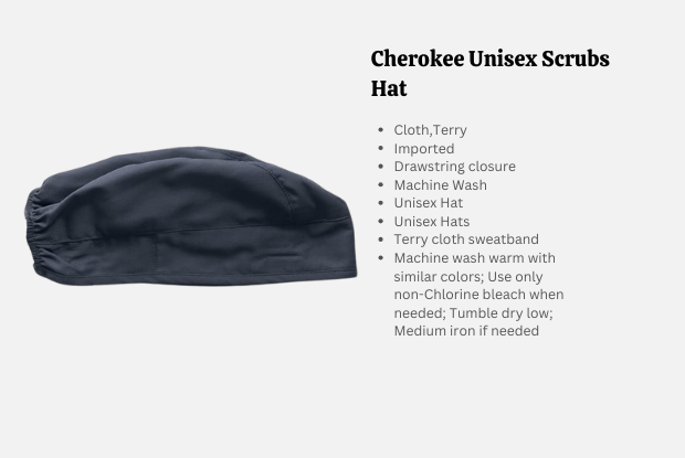 Cherokee Unisex Scrubs Hat - comfortable nurse cap